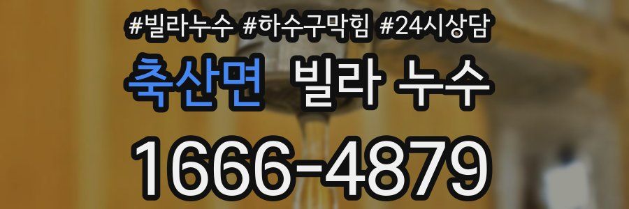 축산면 빌라 누수