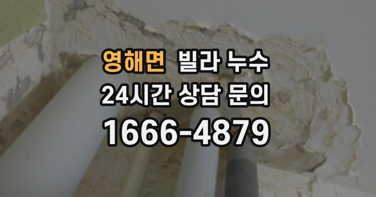 영해면 빌라 누수