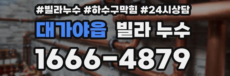 대가야읍 빌라 누수