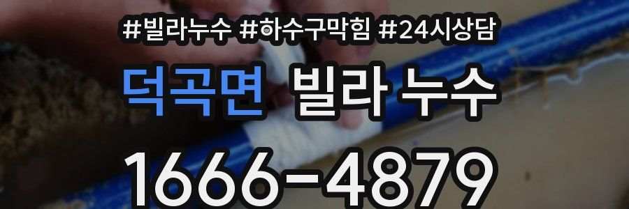 덕곡면 빌라 누수