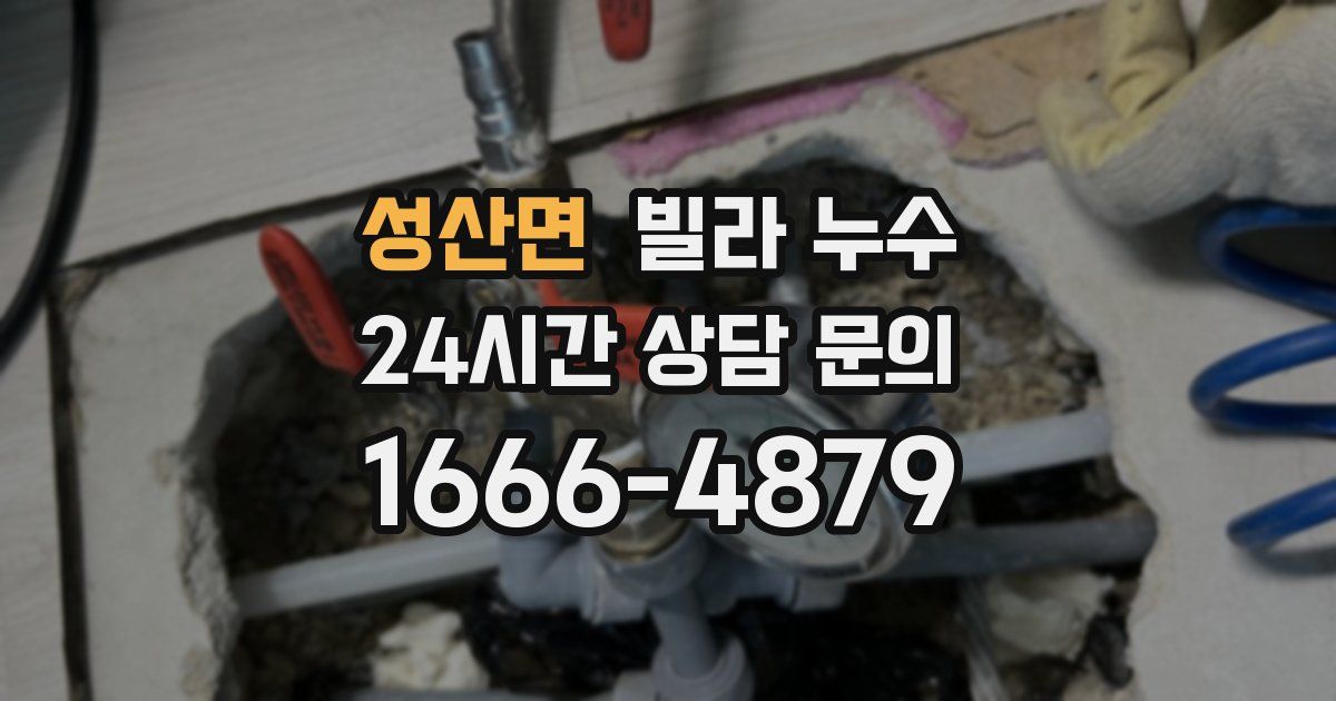 성산면 빌라 누수