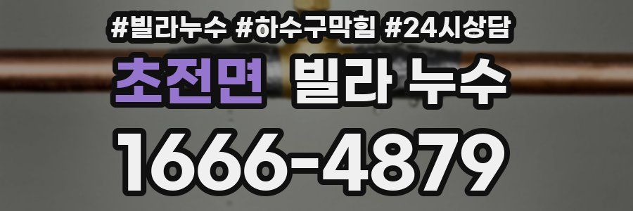 초전면 빌라 누수