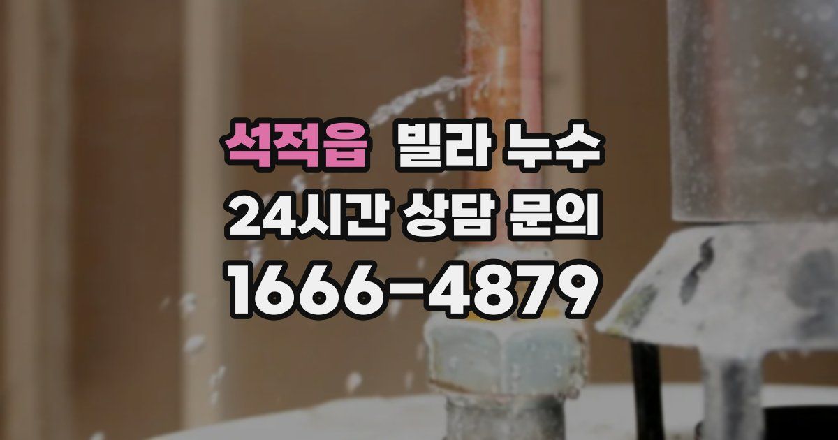 석적읍 빌라 누수