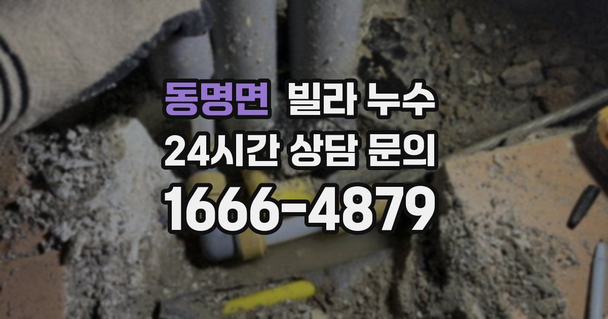 동명면 빌라 누수