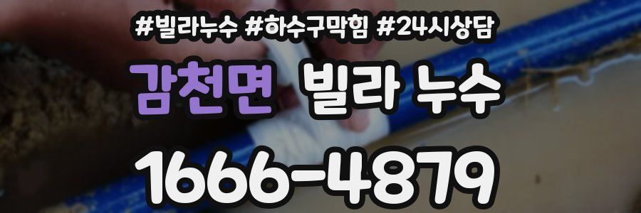 감천면 빌라 누수