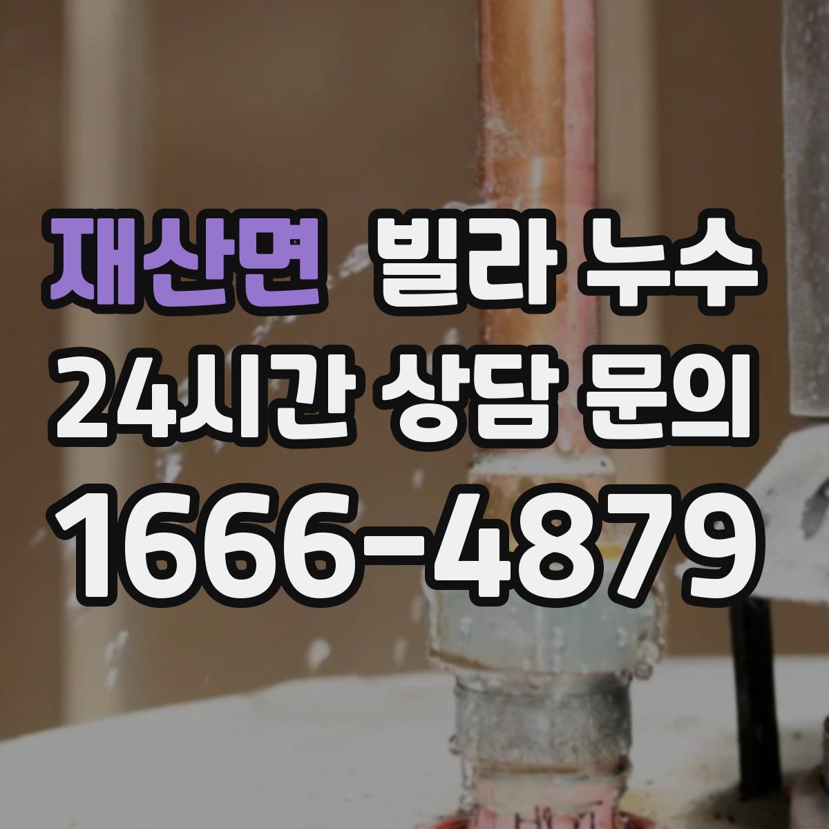 재산면 빌라 누수