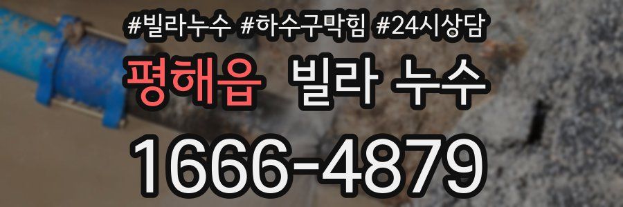 평해읍 빌라 누수