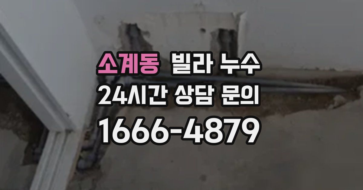 소계동 빌라 누수