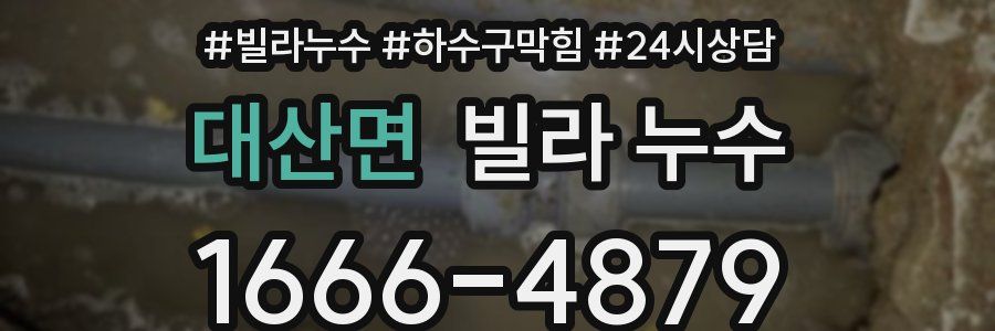 대산면 빌라 누수