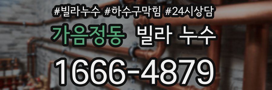 가음정동 빌라 누수