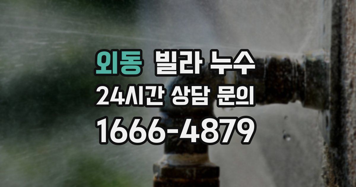 외동 빌라 누수