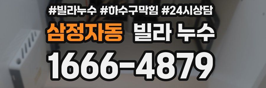 삼정자동 빌라 누수