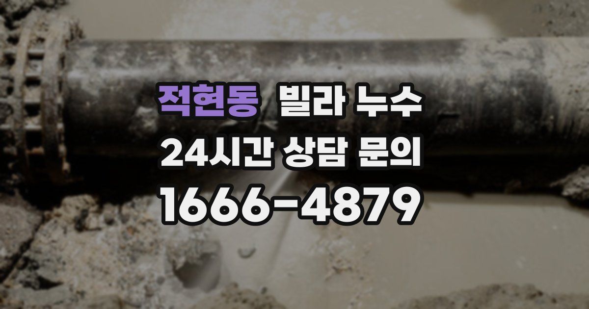 적현동 빌라 누수