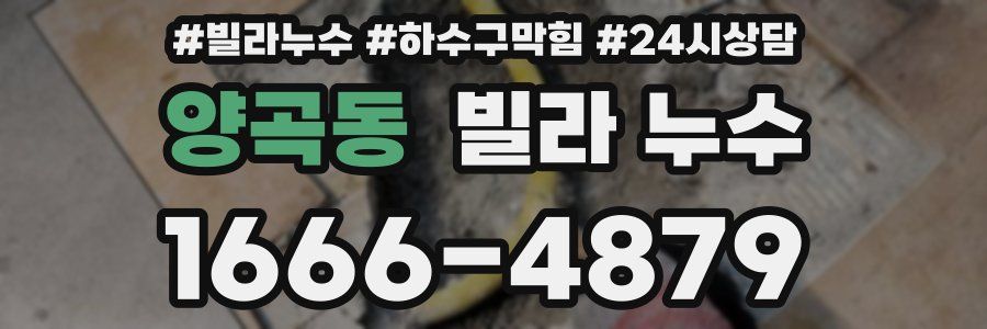 양곡동 빌라 누수