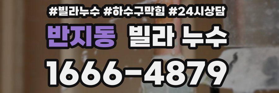 반지동 빌라 누수