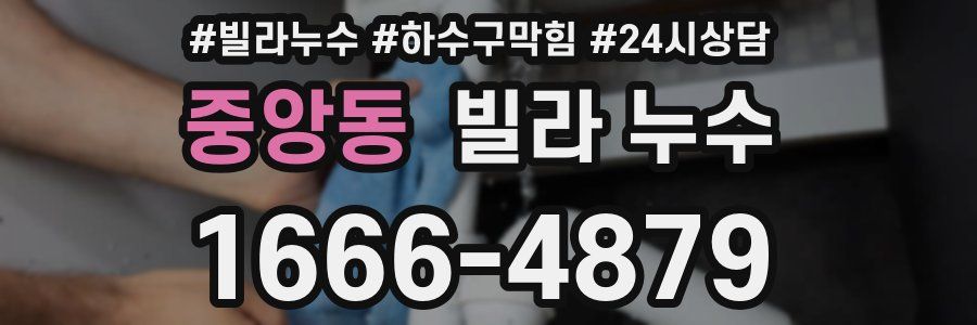 중앙동 빌라 누수