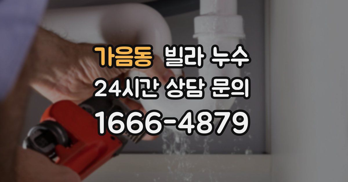 가음동 빌라 누수