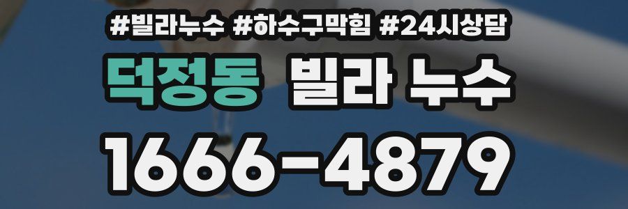 덕정동 빌라 누수