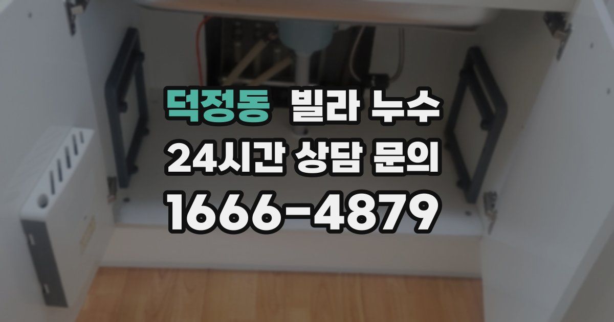 덕정동 빌라 누수