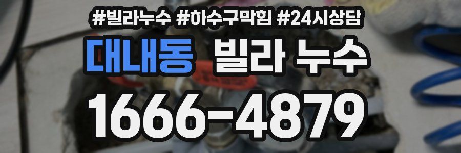 대내동 빌라 누수