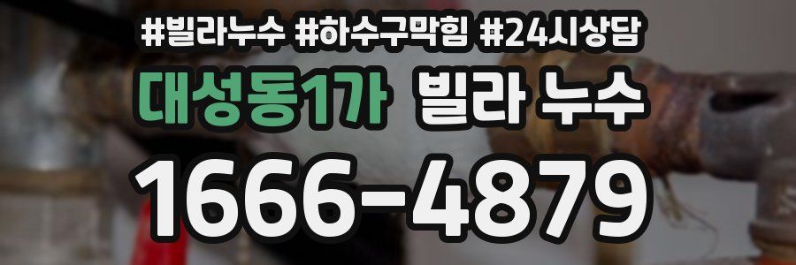 대성동1가 빌라 누수