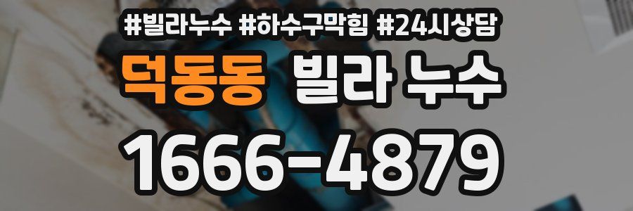 덕동동 빌라 누수