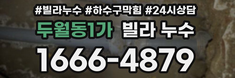 두월동1가 빌라 누수