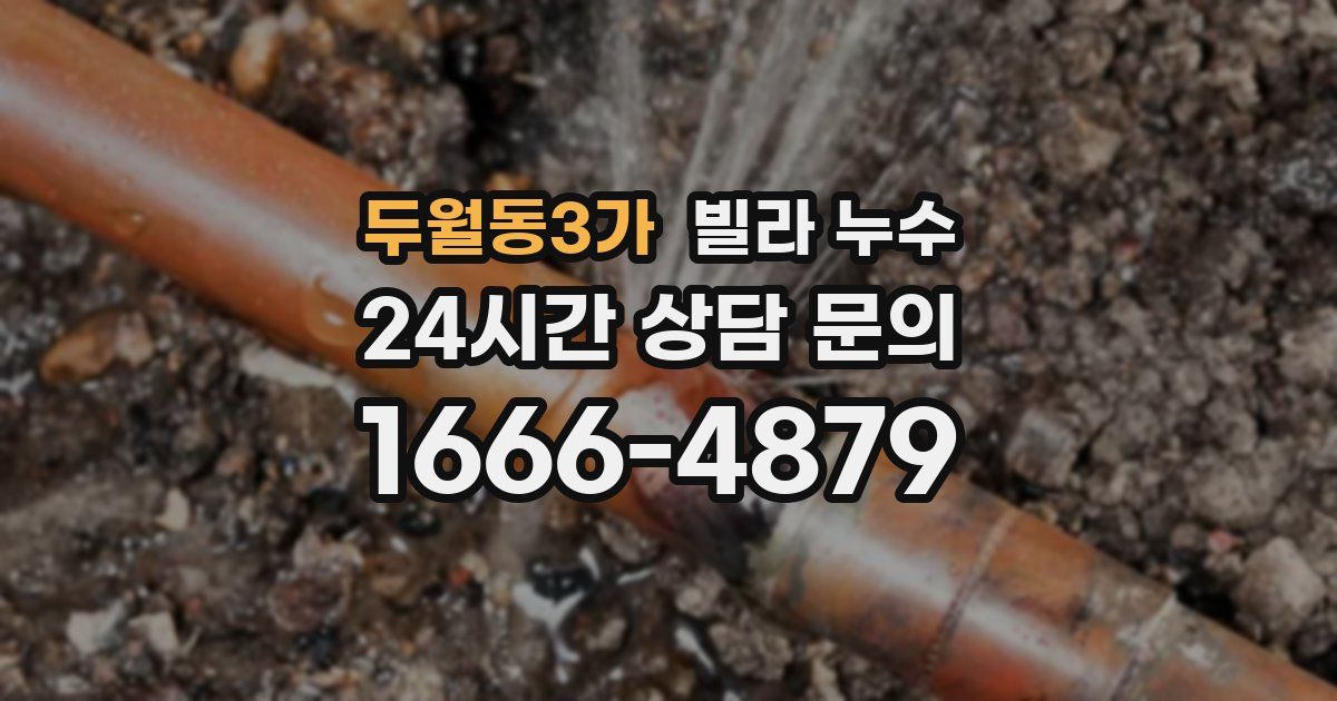 두월동3가 빌라 누수