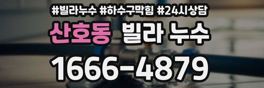 산호동 빌라 누수