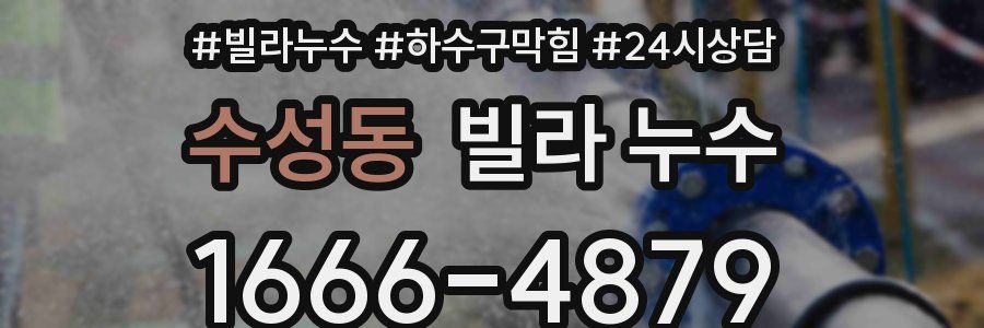 수성동 빌라 누수