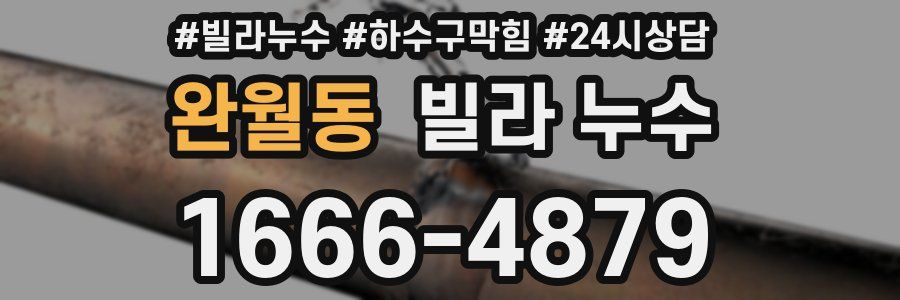 완월동 빌라 누수