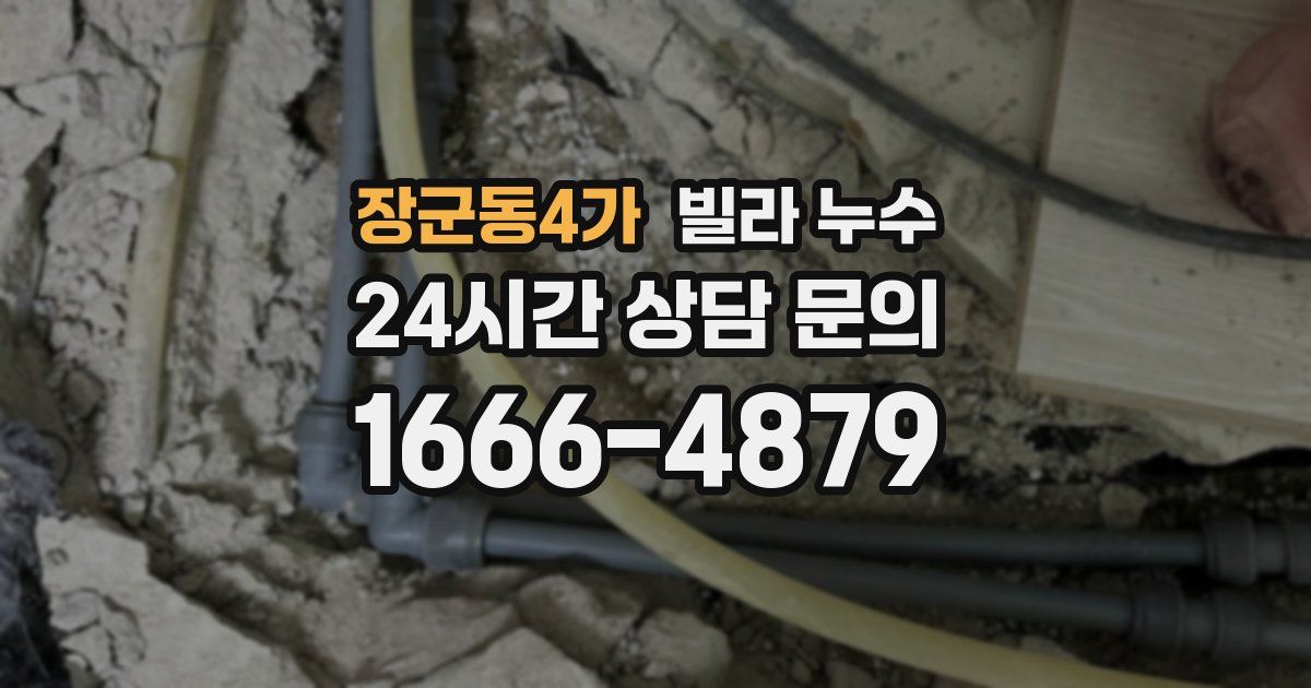 장군동4가 빌라 누수