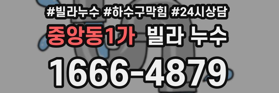 중앙동1가 빌라 누수