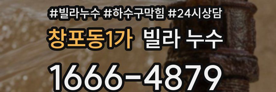 창포동1가 빌라 누수