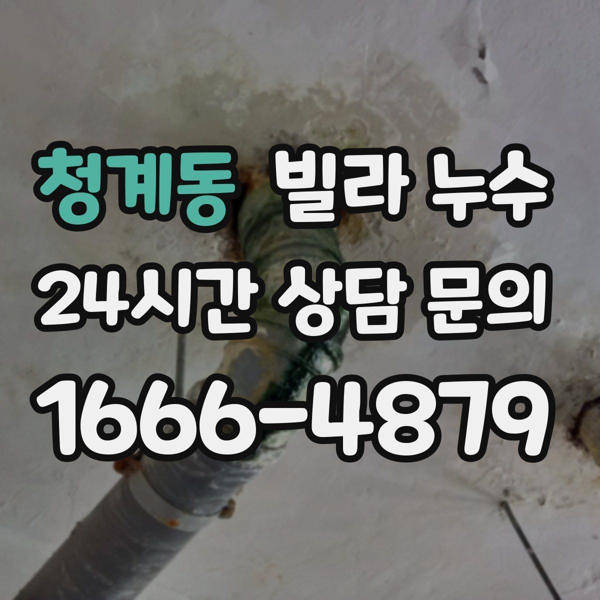 청계동 빌라 누수 배수구 막힘이 누수처럼 보일 수 있어요