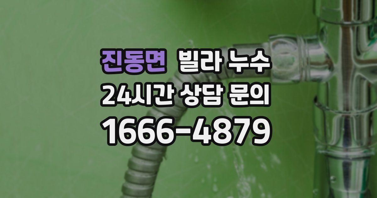 진동면 빌라 누수