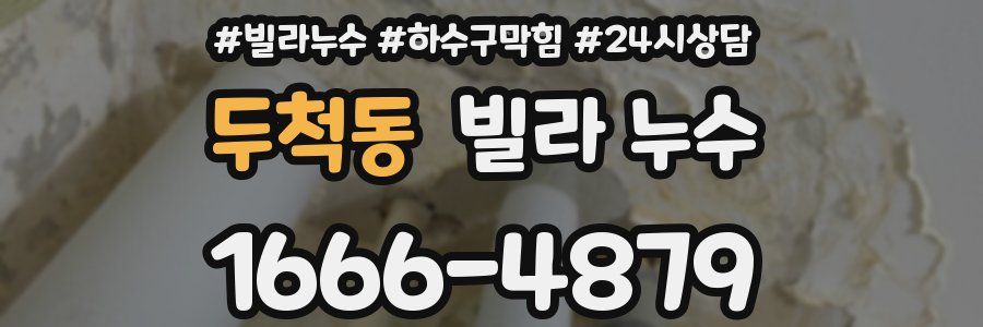 두척동 빌라 누수