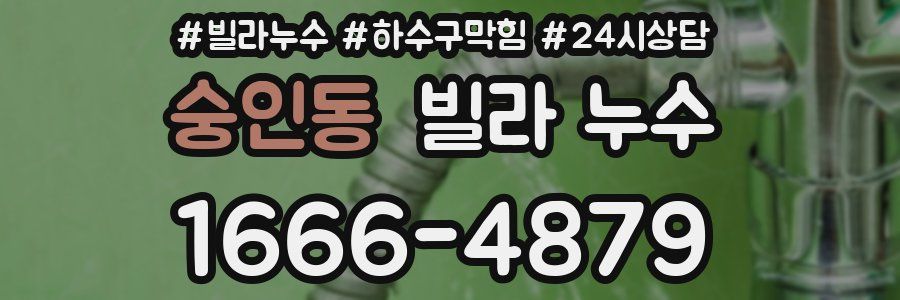 숭인동 빌라 누수