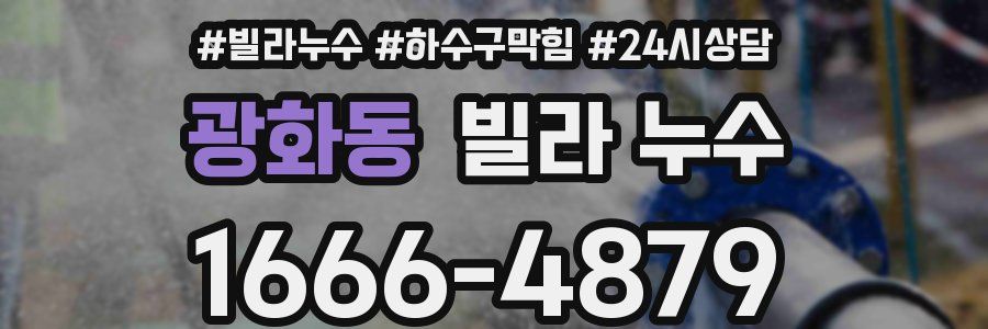 광화동 빌라 누수