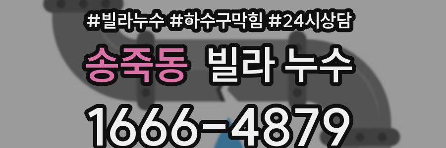 송죽동 빌라 누수