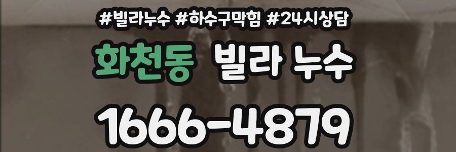 화천동 빌라 누수