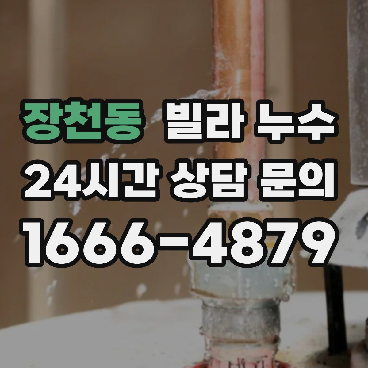 장천동 빌라 누수 옥상 방수 문제를 의심해야 하는 상황