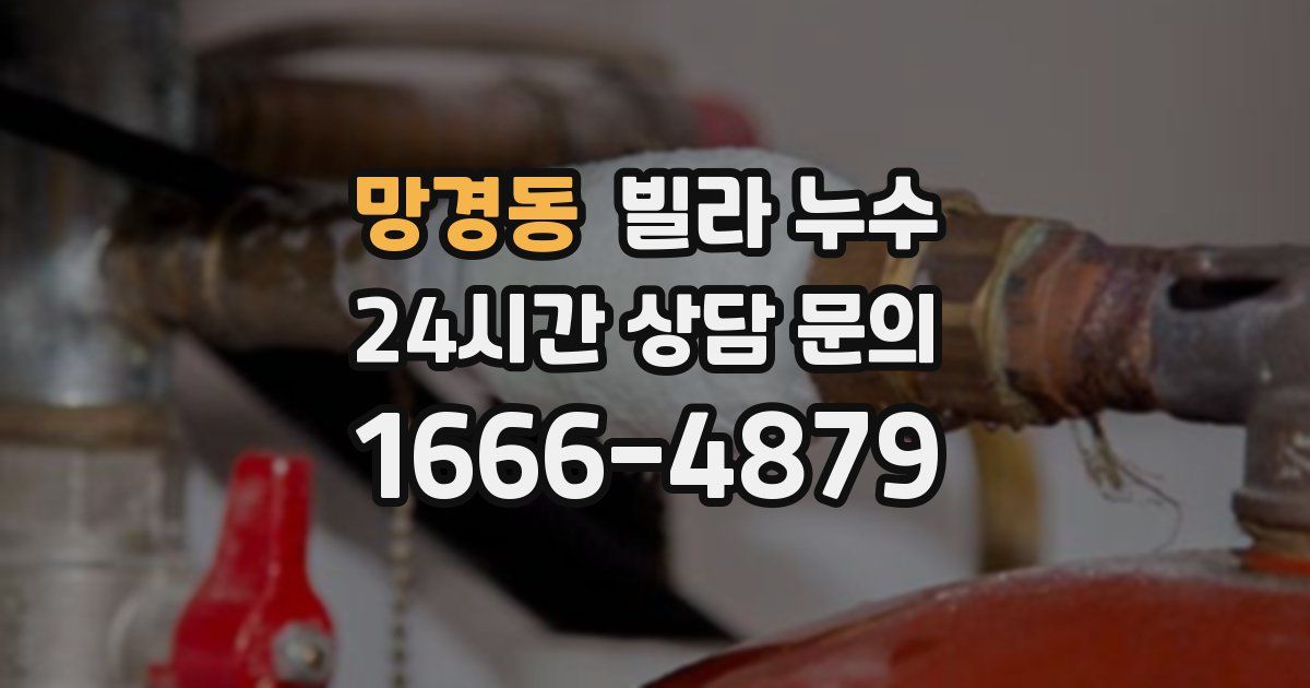 망경동 빌라 누수