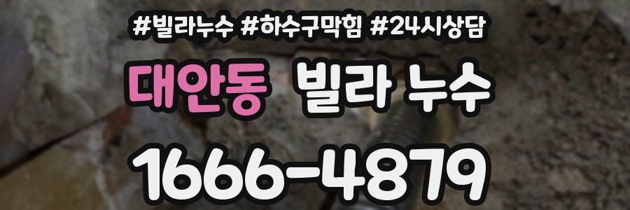 대안동 빌라 누수