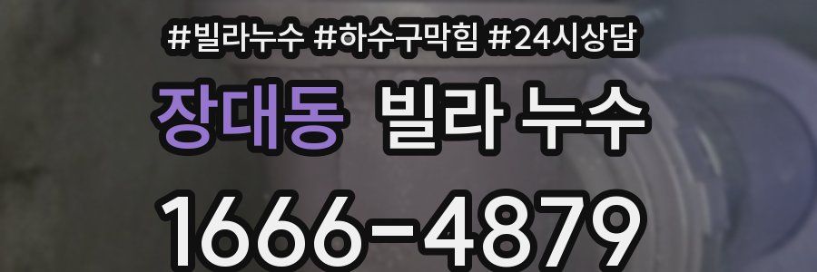 장대동 빌라 누수