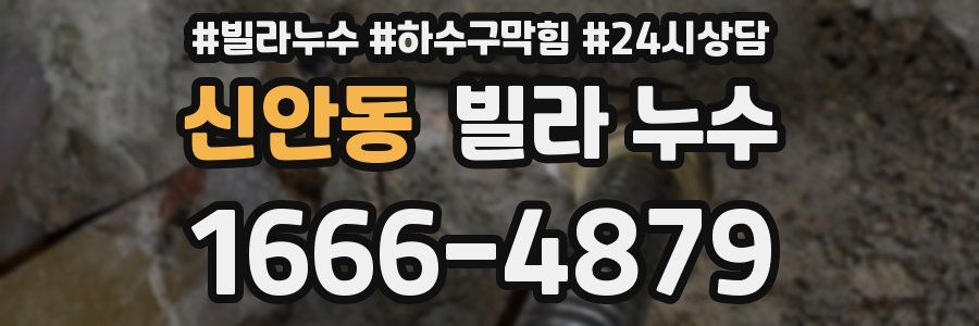 신안동 빌라 누수