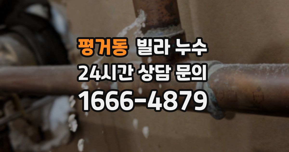 평거동 빌라 누수