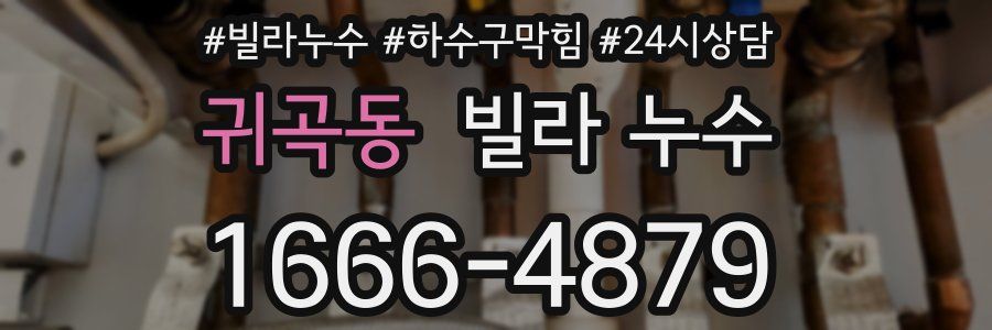 귀곡동 빌라 누수