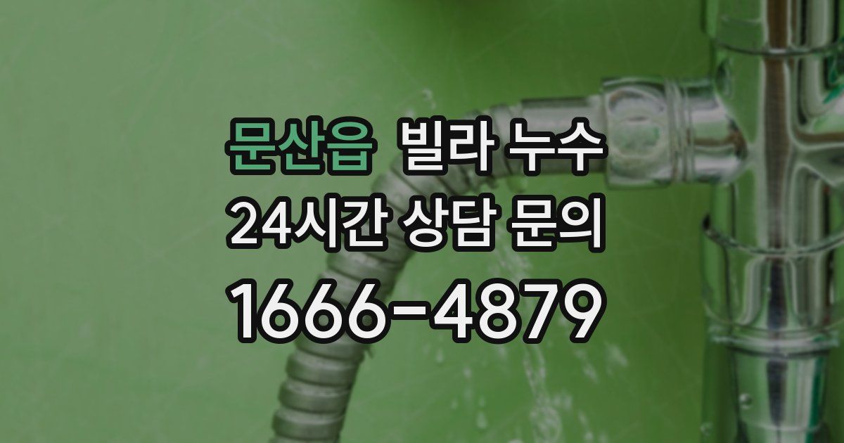 문산읍 빌라 누수