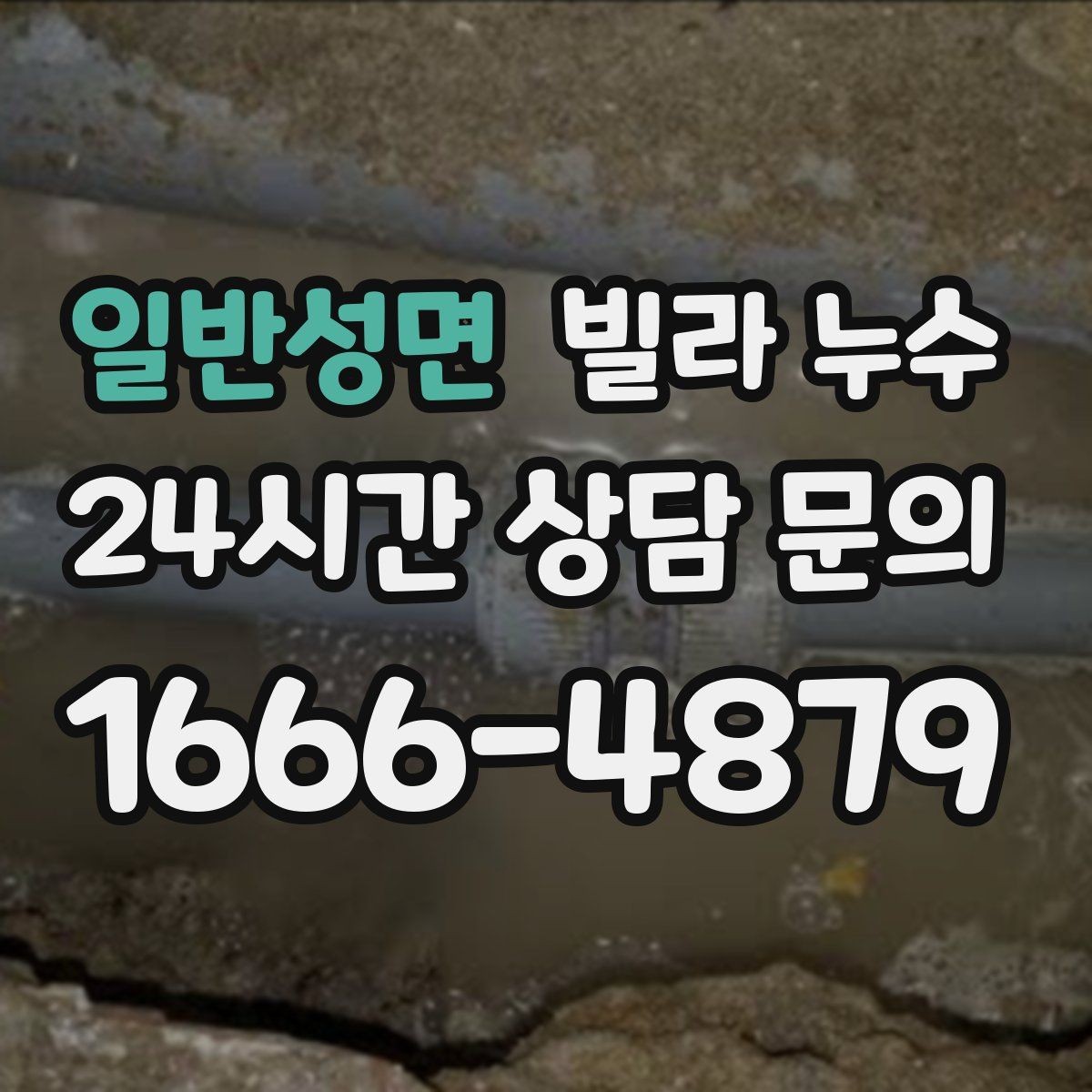 일반성면 빌라 누수 식기세척기·정수기 설치 후 물샘이 생기면